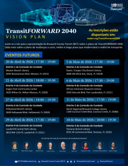 Broward County Transit (BCT) Reuniões Públicas D...